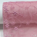 Pink mesh polyester thread small floral exquisite embroidery lace, accessories wholesale curtain sofa cushion lace