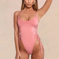 Swimwear New European and American Sexy Bikini Solid One Piece Bikini [OEM]