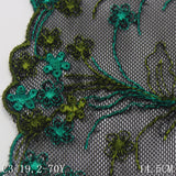 Black unilateral antique small floral mesh embroidery 14cm clothing home textile lace lace accessories DIY