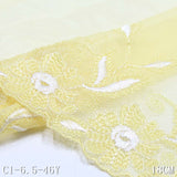 Two Specifications Yellow Polyester Thread Embroidery Lace, Accessories Wholesale Curtain Clothing Mom Textile Accessories