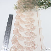 Multi-color unilateral silver silk antique leaf mesh embroidery, curtain sofa cushion lace lace accessories DIY