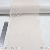 Apricot mesh polyester thread rhombus embroidery lace, wholesale accessories, curtain underwear clothing decorative lace