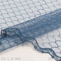 Four-color unilateral silver thread scale pattern embroidery lace, accessories wholesale curtain sofa cushion DIY lace