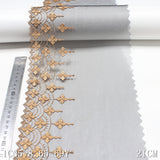 Spot, black mesh apricot polyester thread embroidery curtain lace accessories wholesale, clothing accessories home textiles