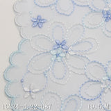 Light blue unilateral fresh flower mesh embroidery lace, clothing home textile lace accessories DIY