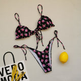 Cross border popular European and American swimwear bikini multi-color sexy split women's swimwear bikini wholesale [OEM]