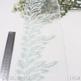 White unilateral antique silver silk leaf mesh embroidery, curtain sofa cushion lace lace accessories DIY