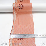 In stock, Tanglong orange lace mesh bottom polyester thread non-elastic knitted embroidery curtain lace accessories wholesale, sofa cushion