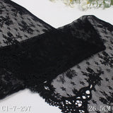 Black warp knitted mesh unilateral water-soluble pattern embroidery lace, curtain sofa cushion lace accessories