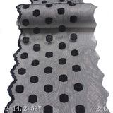 Black mesh spotted polyester thread embroidery lace, accessories wholesale curtains clothing accessories textile accessories