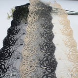 Two-color bilateral classical flower mesh embroidery 24cm curtain sofa cushion lace lace accessories DIY