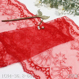 Red bilateral antique flower mesh embroidery 25cm curtain sofa cushion lace lace accessories DIY