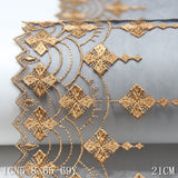 Spot, black mesh apricot polyester thread embroidery curtain lace accessories wholesale, clothing accessories home textiles