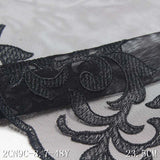 Black mesh polyester thread thorn embroidery lace, wholesale DIY accessories curtain sofa cushion accessories lace