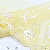 Two Specifications Yellow Polyester Thread Embroidery Lace, Accessories Wholesale Curtain Clothing Mom Textile Accessories