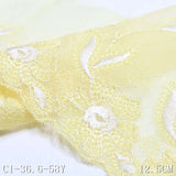 Two Specifications Yellow Polyester Thread Embroidery Lace, Accessories Wholesale Curtain Clothing Mom Textile Accessories