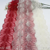 Full retro large flower mesh embroidery lace 21cm curtain sofa cushion lace accessories