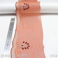 In stock, Tanglong orange lace mesh bottom polyester thread non-elastic knitted embroidery curtain lace accessories wholesale, sofa cushion