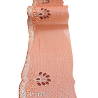 In stock, Tanglong orange lace mesh bottom polyester thread non-elastic knitted embroidery curtain lace accessories wholesale, sofa cushion