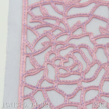 Rose purple full antique branches and leaves mesh embroidery lace, curtain sofa cushion lace accessories