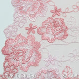 Pink unilateral French two-color flower mesh embroidery, clothing home textile lace lace accessories DIY