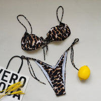 Cross border popular European and American swimwear bikini multi-color sexy split women's swimwear bikini wholesale [OEM]