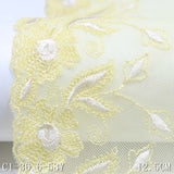 Two Specifications Yellow Polyester Thread Embroidery Lace, Accessories Wholesale Curtain Clothing Mom Textile Accessories