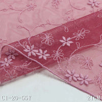 Pink mesh polyester thread small floral exquisite embroidery lace, accessories wholesale curtain sofa cushion lace