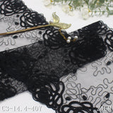 Two-color bilateral classical flower mesh embroidery 24cm curtain sofa cushion lace lace accessories DIY