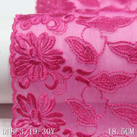 Two-color polyester thread sunflower bilateral embroidery lace, accessories wholesale curtain sofa cushion clothing lace