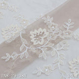 Five-color polyester thread soft bullet flower embroidery lace, accessories wholesale curtain mother lace