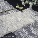 Full retro large flower mesh embroidery lace 21cm curtain sofa cushion lace accessories