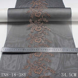 Five-color polyester thread soft bullet flower embroidery lace, accessories wholesale curtain mother lace