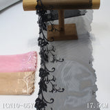 Multi-color unilateral antique flower mesh embroidery lace 17cm clothing home textile lace accessories