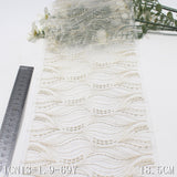 Multi-color full-width wavy line mesh embroidery 18cm curtain sofa cushion lace lace accessories DIY