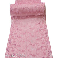 Pink mesh polyester thread small floral exquisite embroidery lace, accessories wholesale curtain sofa cushion lace