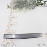 Single and double sides white antique flower mesh embroidery 21cm clothing home textile lace lace accessories DIY