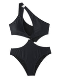 New bikini one-piece swimsuit women's European and American sexy fashion tight triangle bikini swimsuit [OEM]