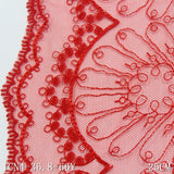 Red bilateral antique flower mesh embroidery 25cm curtain sofa cushion lace lace accessories DIY