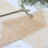 Multi-color unilateral exquisite letter mesh embroidery 19cm curtain sofa cushion lace lace accessories DIY