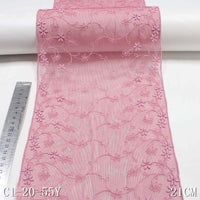 Pink mesh polyester thread small floral exquisite embroidery lace, accessories wholesale curtain sofa cushion lace