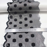 Black mesh spotted polyester thread embroidery lace, accessories wholesale curtains clothing accessories textile accessories