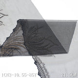 Spot new black polyester thread mesh embroidery with gold thread embroidery sexy transparent mesh underwear textile lace