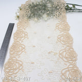 Two-color bilateral classical flower mesh embroidery 24cm curtain sofa cushion lace lace accessories DIY