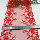 Red bilateral exquisite flower mesh embroidery lace, curtain sofa cushion lace lace accessories DIY