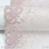 New mesh polyester thread embroidery lace bilateral flower embroidery grid bright gold thread fashion underwear lace accessories