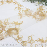 White mesh yarn bilateral antique flower embroidery lace, curtain sofa cushion lace lace accessories DIY