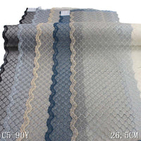 Four-color unilateral silver thread scale pattern embroidery lace, accessories wholesale curtain sofa cushion DIY lace