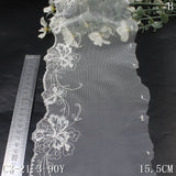 Two-color unilateral antique flower light and elastic embroidery 15cm clothing home textile lace accessories