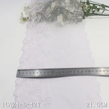 Two-color unilateral antique polyester thread flower mesh embroidery 21cm clothing home textile lace accessories